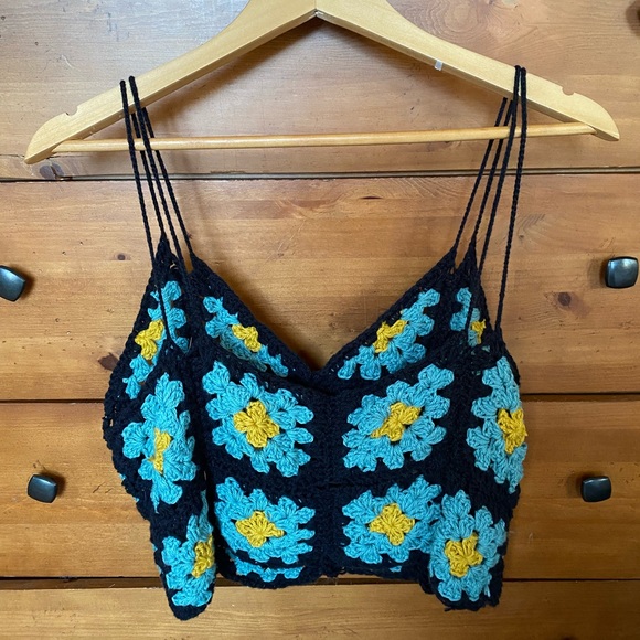 Handmade Crochet Tank-Granny Square - Picture 2 of 2